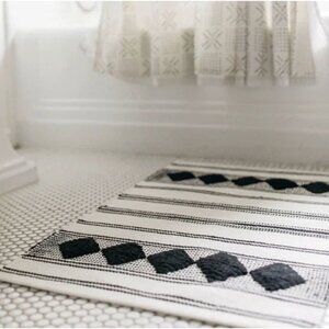 Caravan Home Diamond Cotton Woven Rug NIB